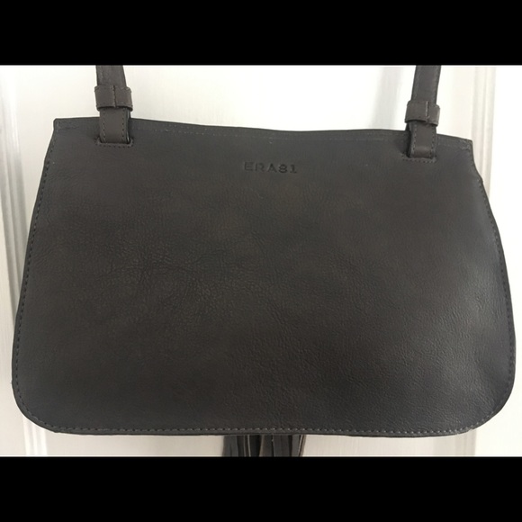 Era81 Grey Leather Crossbody - Picture 4 of 6